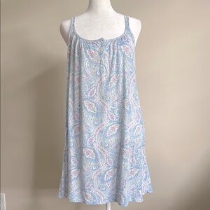 Lauren Ralph Lauren Paisley Summer Gown.  All cotton. Very good shape. Size M